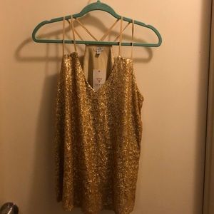 Gold Sequined Blouse